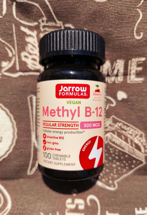 Jarrow вітамін метил В12 В9 метил фолат Methyl B 6 12 500 1000 folat