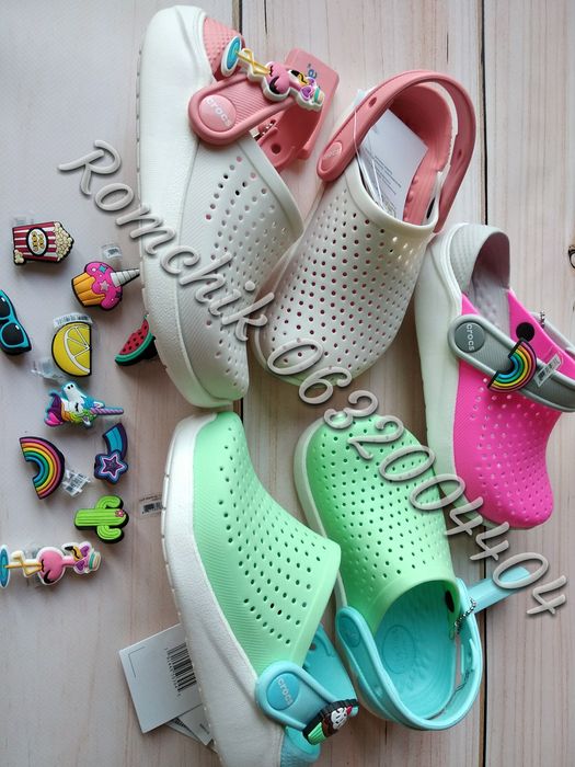Дитячі крокси для дівчаток босоніжки Crocs Literide kids clog  крокс С