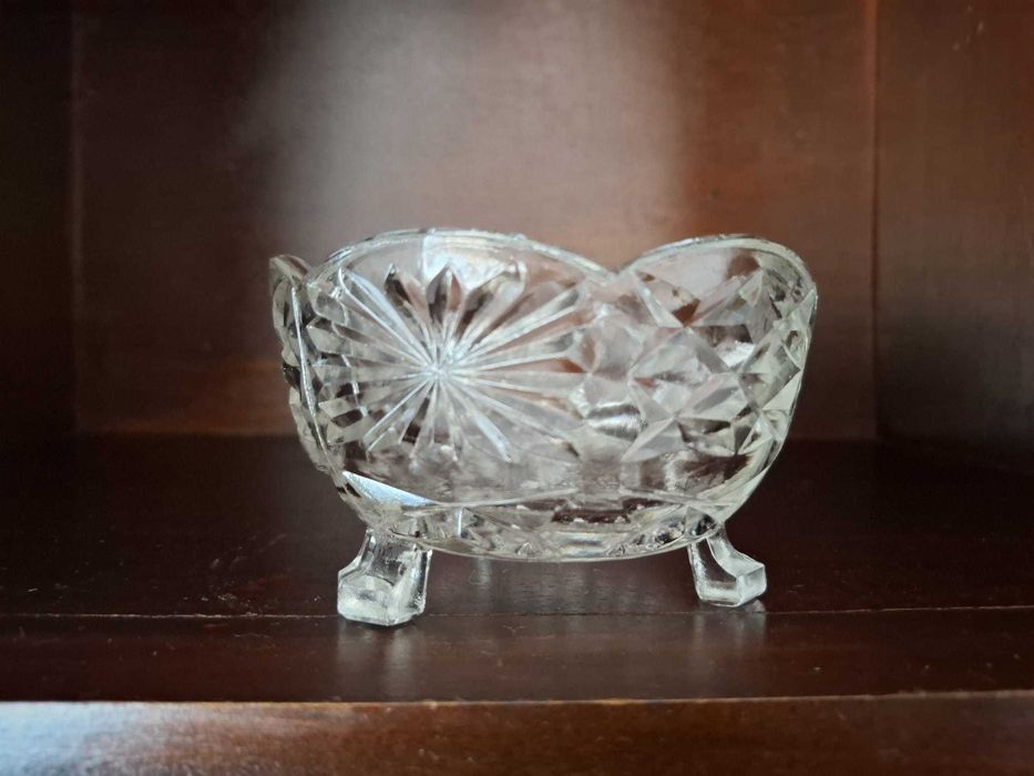 Tigela com pé de tigela vintage anos 30 e 40 Art Déco