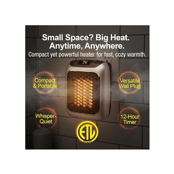 Aquecedor Handy Heater Turbo 800 - Digital c/ Display e Comando - Novo - Envio Gratuito