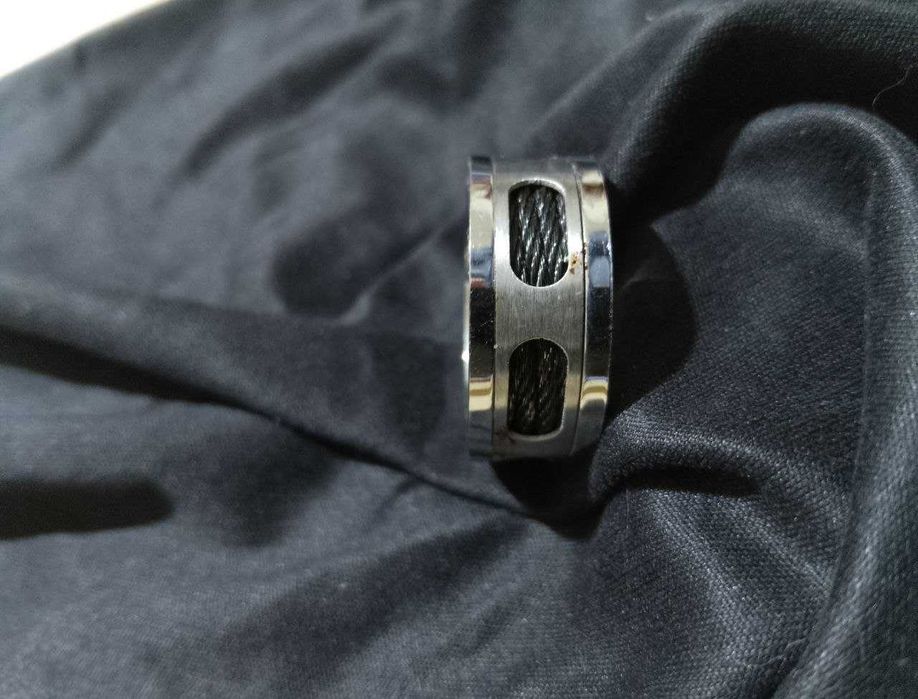 Брутальное мужское кольцо. Нержавеющая сталь. Новое. Размер 20.0