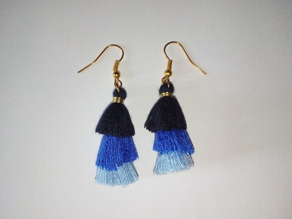 Kolczyki frędzle - chwasty -