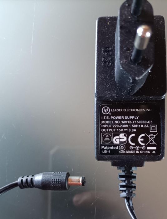 Carregador Transformador 15 V 0,8 A