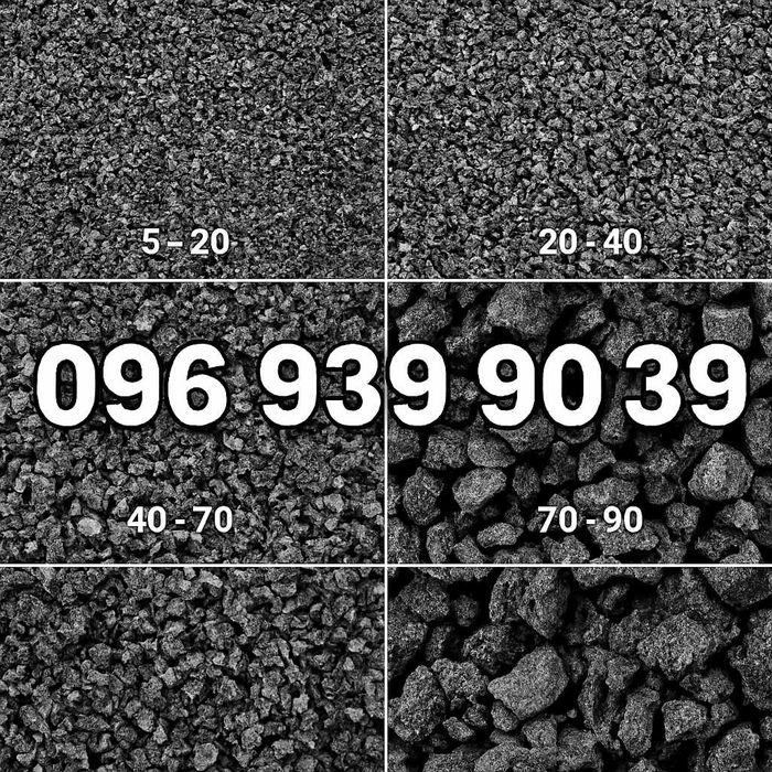 Щебень разной фракции. Щебінь.