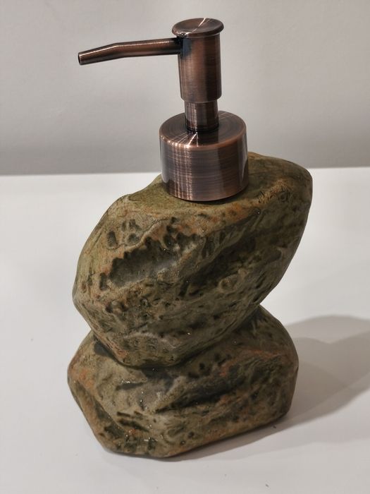 Dispensador de Sabão Pedra Natural Artigo Novo | Decoração Casa de