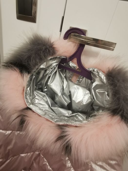 Kurtka zimowa-metaliczna S