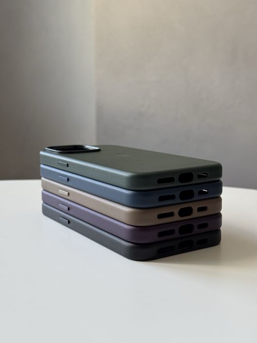 Шкіряний чохол для iPhone 15 серіі Leather MagSafe