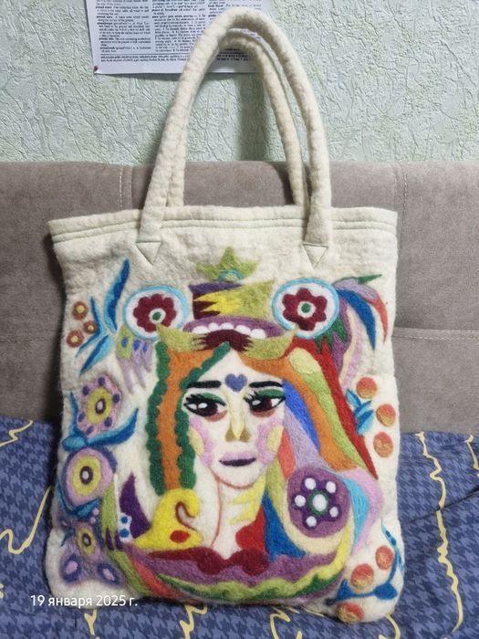 сумка валенная из шерсти