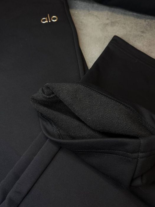 Костюм Alo Yoga преміум комплект штани зіп худі set ало йога 1\4 zip