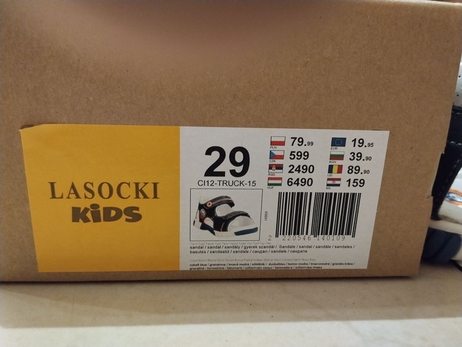 Nowe sandałki chłopięce Lasocki rozm.29