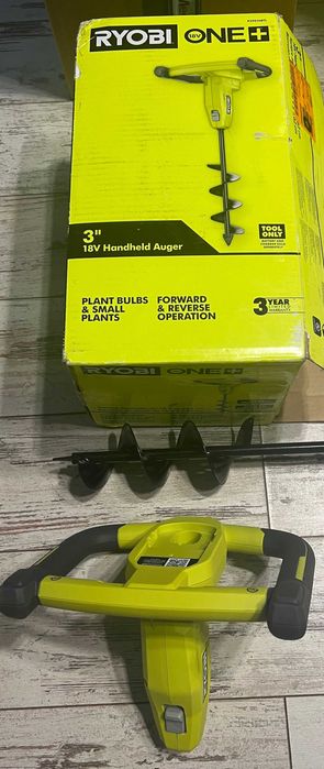 Садовий шнековий бур 7,5*35см Ryobi P29016BTL новий з США
