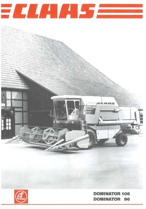 Instrukcja Napraw Serwisowych kombajn Claas Dominator 96