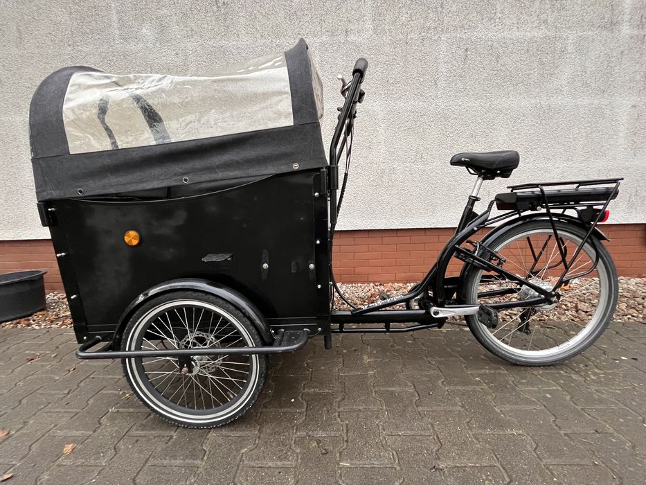 Rower cargo elektryczny riksza