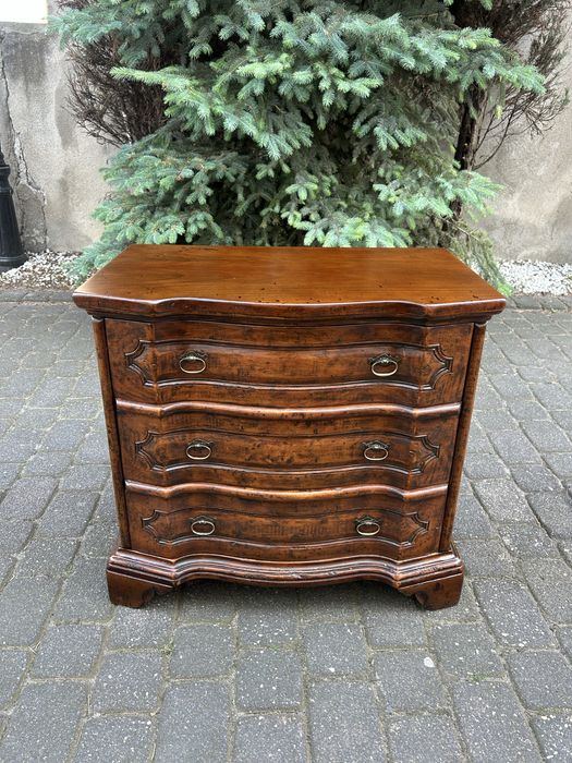 Stylowa Drewniana Komoda Kolonialna Stolik Z Szufadami Po Renowacji