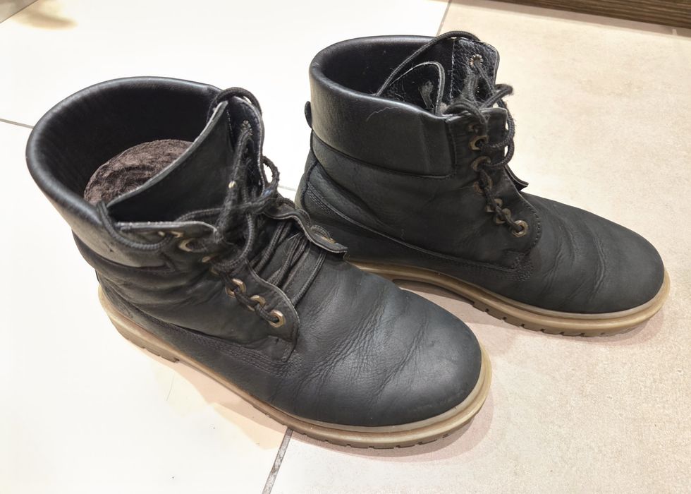 Ботинки чоловічі зимові шкіряні 41 р., 27 см аналог Timberland