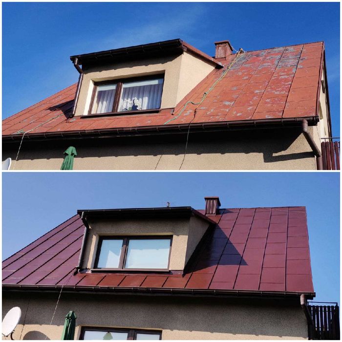 Malowanie dachów / Malowanie elewacji / Mycie dachów / Mycie elewacji