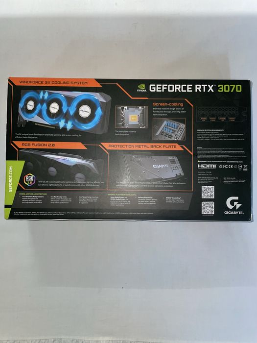Placa Grafica RTX 3070 GIGABYTE OC 8GB 2 ANOS DE GARANTIA