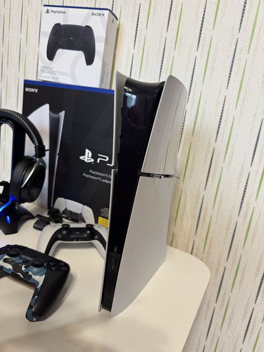 PlayStation 5 Slim 1tb 2 dualsens+гарнітура