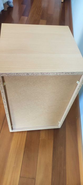 Mesa de Cabeceira / Gaveteiro IKEA (3 Gavetas) - Madeira Clara