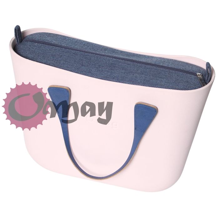 GRANATOWY organizer OBAG STANDARD plecionka niebieska 2 kieszenie OMAY