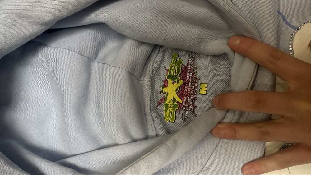 Sp5der hoddie blue