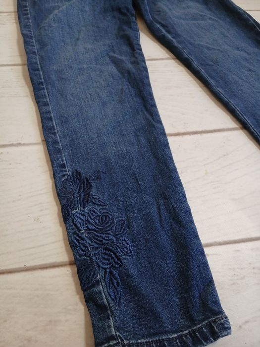 Jeansy damskie petite wąska nogawka m&co r.M