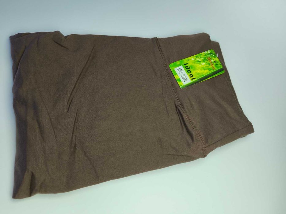 Nowe spodnie legginsy XL/2XL wysoki pas brąz