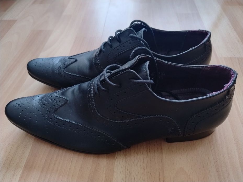 Frank Wright skórzane półbuty eleganckie męskie rozm. 43