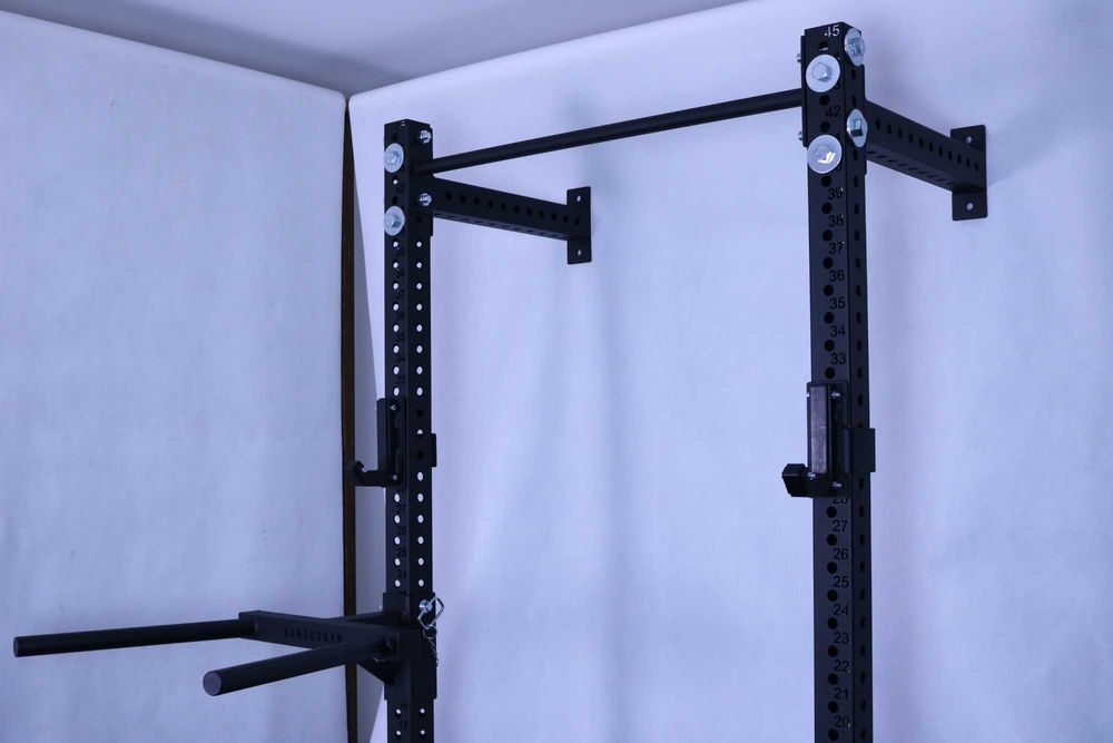 Wall rack 80x80x3 / stacja dip / landmine / belki asekuracyjne / haki