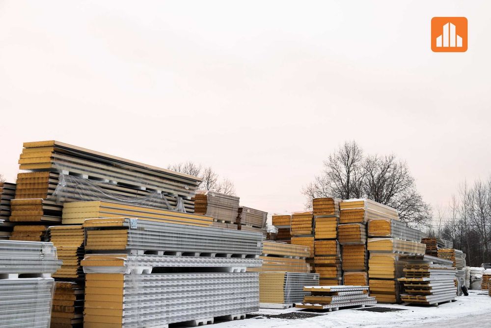 Płyty warstwowe nowe PIR wełna mix grubość 40-260mm