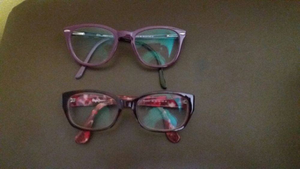 Two Eyeglass Frames: Custo Barcelona and Pepe Jeans, Both with Lenses64564402363009120