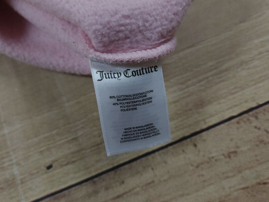 JUICY COUTURE Bluza Damska z Kapturem Różowa Logowana r. S