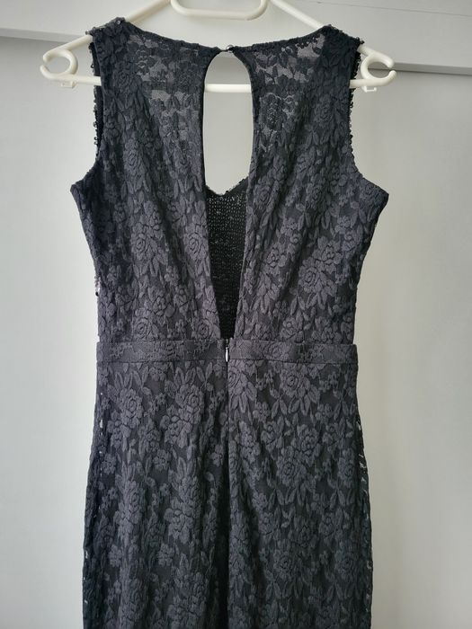Sukienka Czarna maxi sylwester S/M
