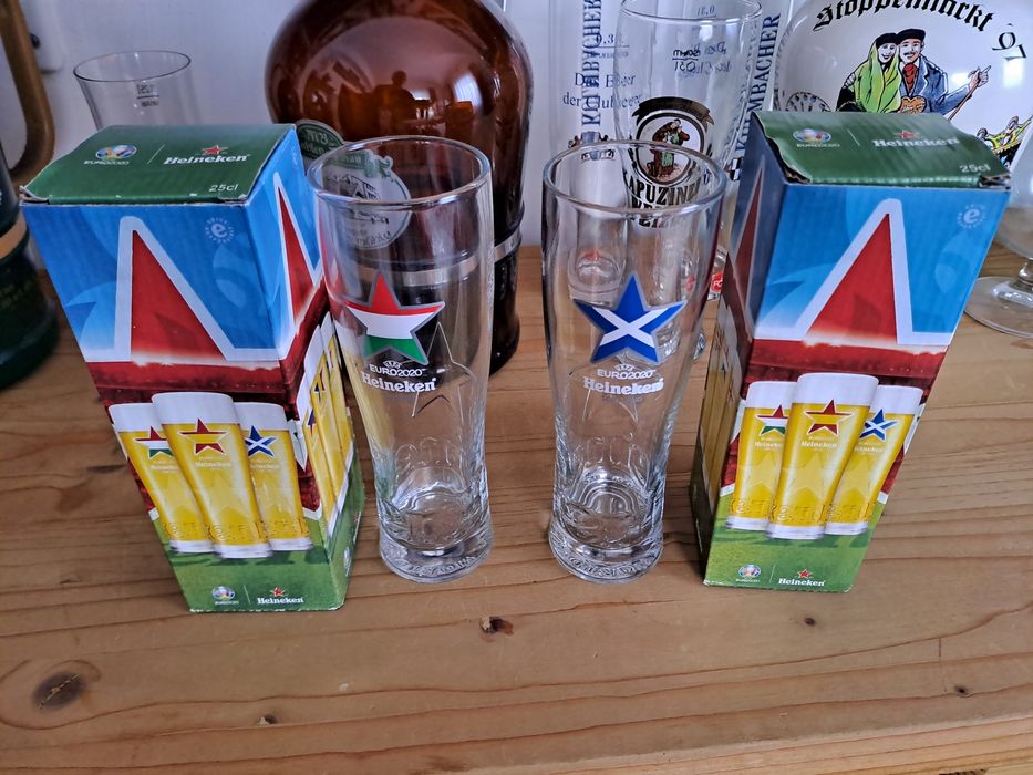Heineken szklanki z EM plus inne 27 szt