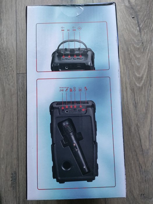 Karaoke glosnik i mikrofon