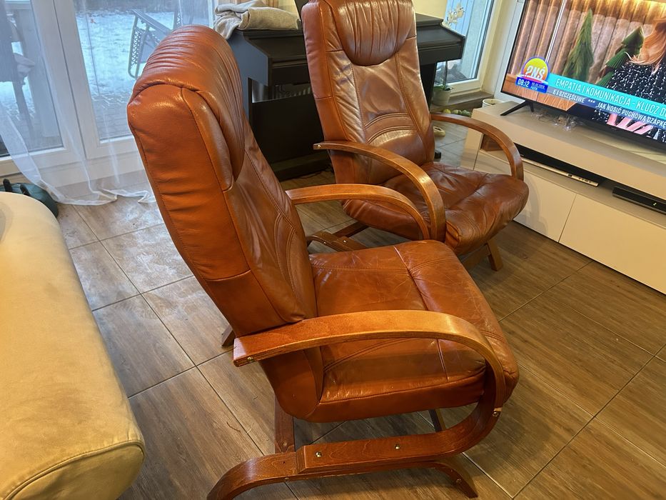 Stare Skórzane fotele