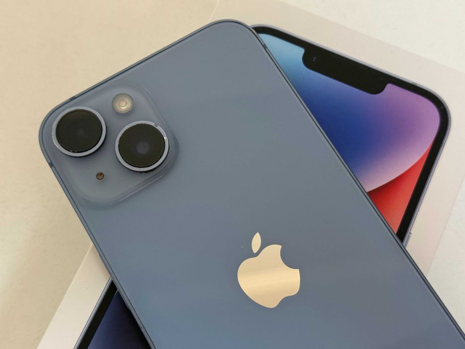 Apple iPhone 14 128GB Niebieski - Super Stan - Gwarancja + Etui i Szkło