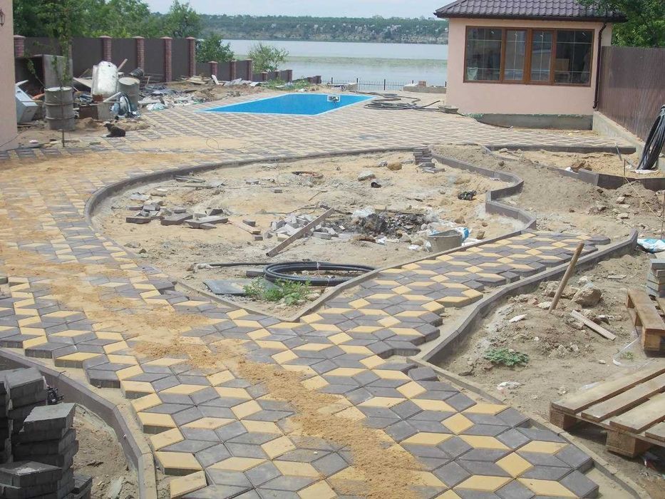 Укладання тротуарноЇ плитки