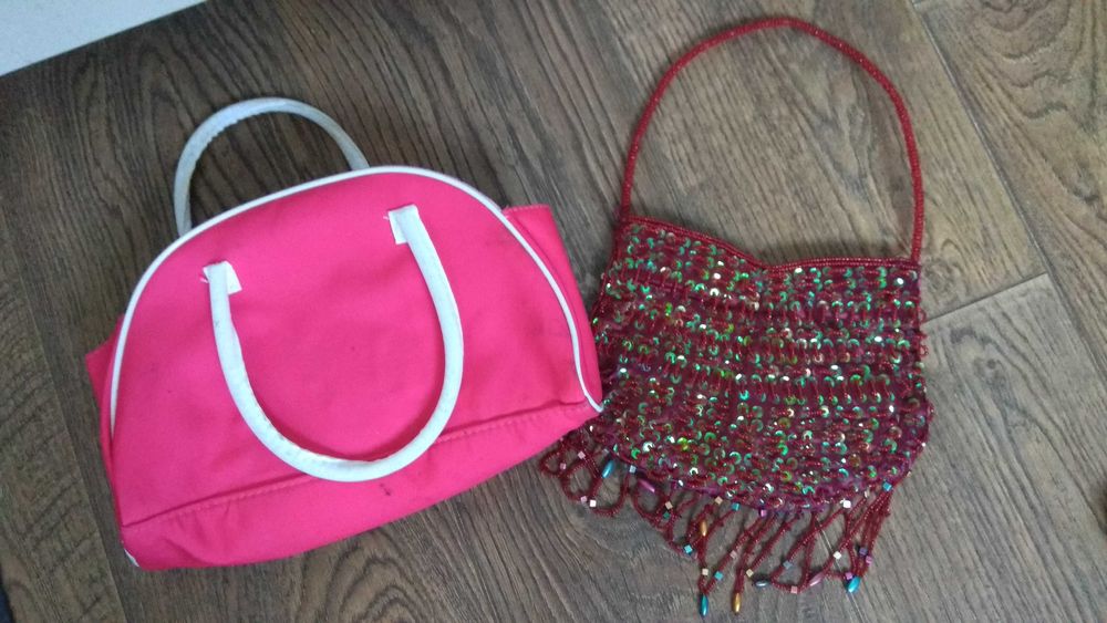 Школьная детская сумка клатч мех бисер паетки