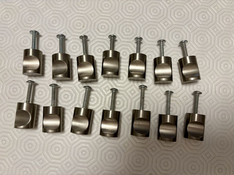 Puxadores de porta em inox escovado