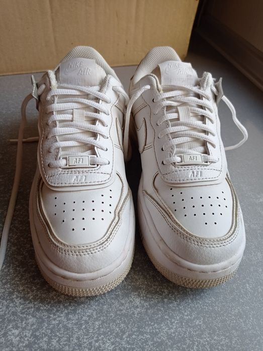 Кросівки шкіряні Nike Air Force 1 Shadow White -38.5р