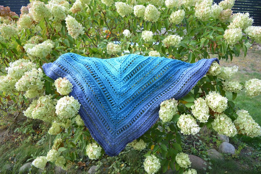 Chusta szydełkowa rękodzieło handmade - gratis pudełko z okienkiem