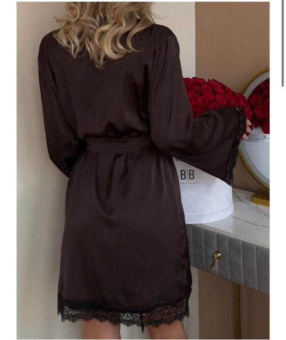 Халат misleepys шовк шоколад