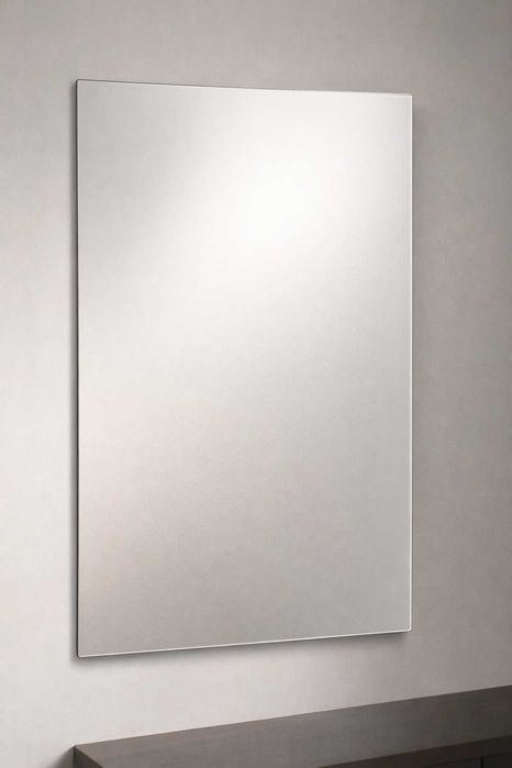 Lustro prostokątne 60x36 cm do łazienki lub przedpokoju z haczykami