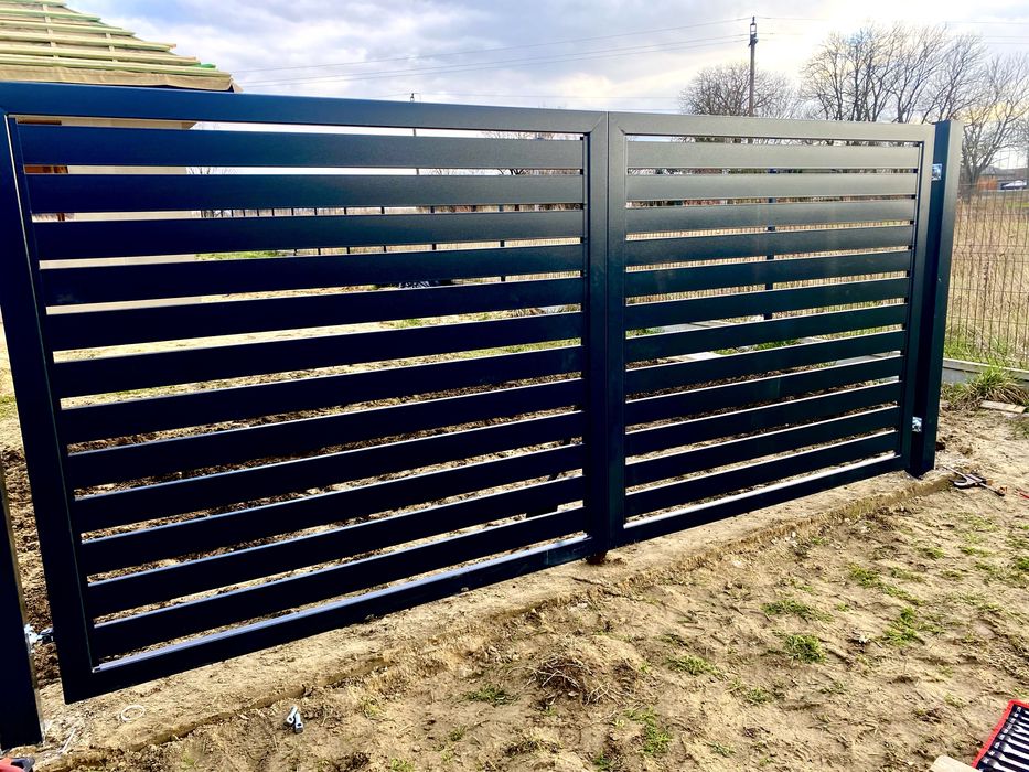 Brama furtka palisadowa Ocynk