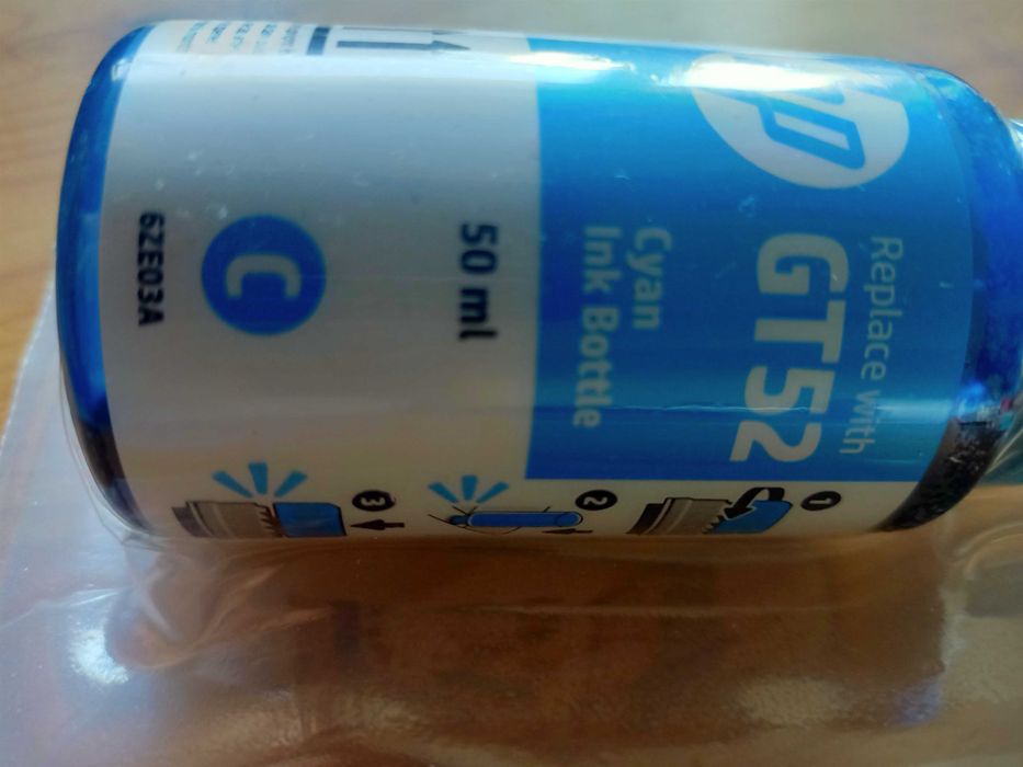 HP GT52 magenta cyan yellow kpl nowe oryginalne