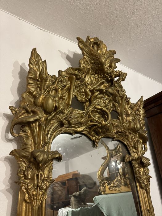 Duże Lustro z konsolą lustro pałacowe