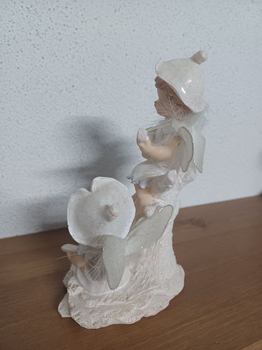 Dupla de Anjos em porcelana