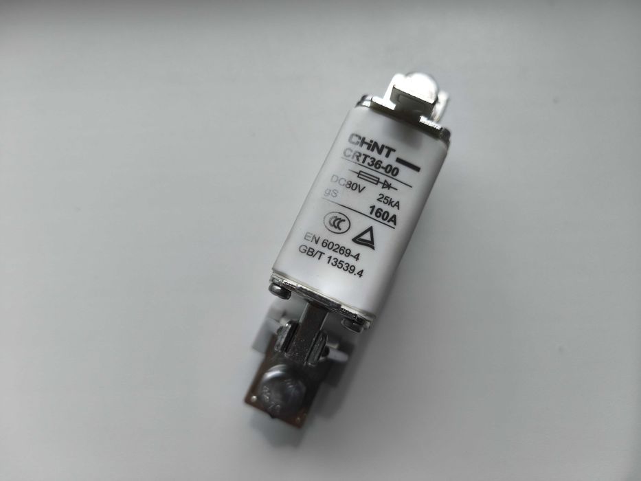 Запобіжник + тримач для LiFePO4 збірок, Chint CRT36-00 160A