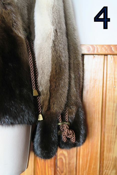 Kurtka z norek Norki cieniowane grzbiety Futro naturalne (4)